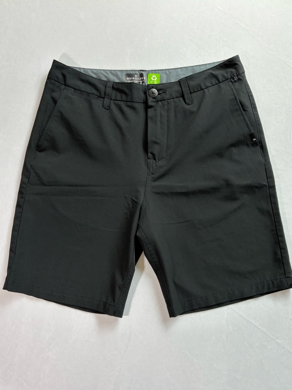 Quiksilver Amphibian Men's Black Flat Front Performance Shorts